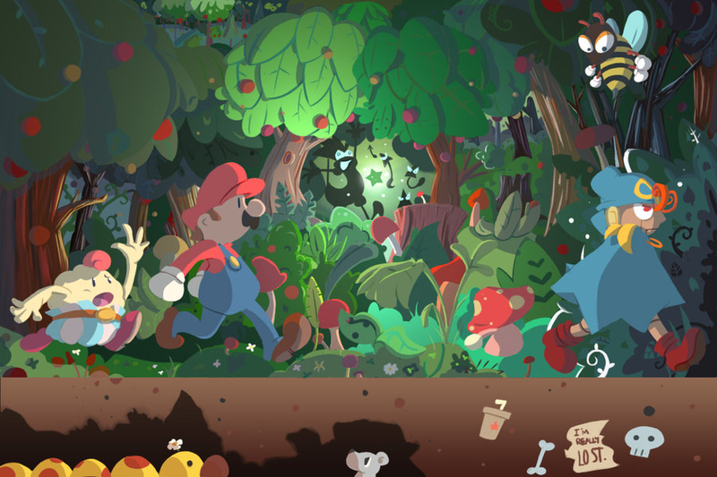 “Follow Geno’s Route Here” by Loopy-Lupe